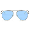 HIDALGO | S2021 - Metal Oversize Tinted Lens Aviator Sunglasses - Cramilo Eyewear - Stylish Trendy Affordable Sunglasses Clear Glasses Eye Wear Fashion