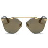ALLEGAN | S2032 - Women Round Cat Eye Sunglasses - Cramilo Eyewear - Stylish Trendy Affordable Sunglasses Clear Glasses Eye Wear Fashion